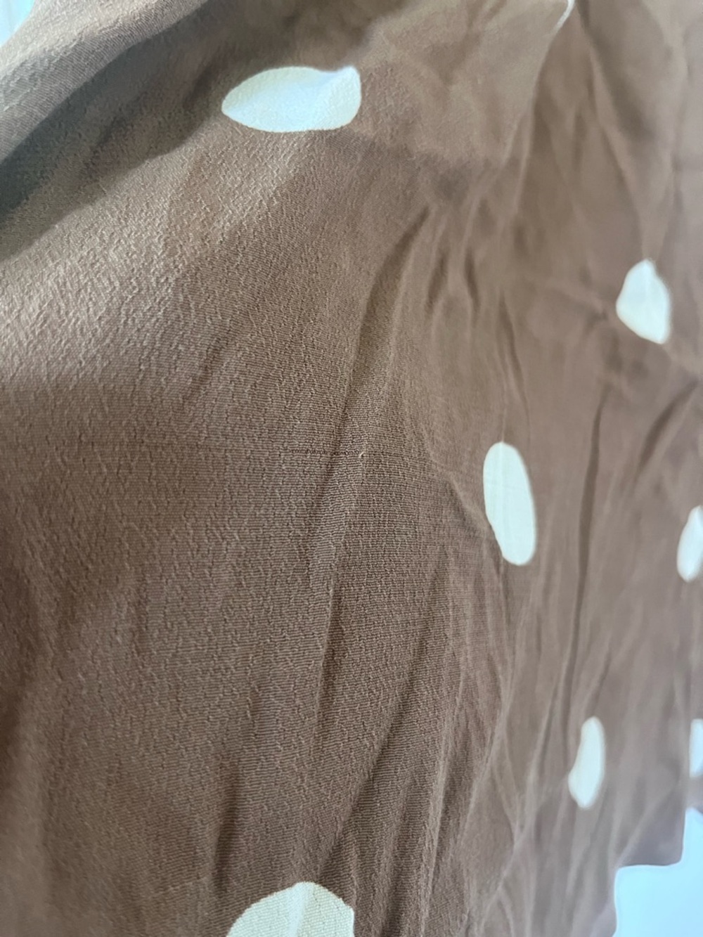 Anthropologie Bernice Cocoa Polka Dot Dress - Picture 9 of 9